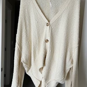 cream over sized sweater